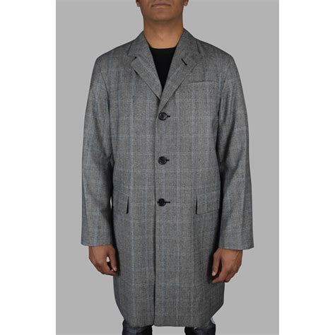 prada grey wool coat|Grey Wool And Mohair Coat .